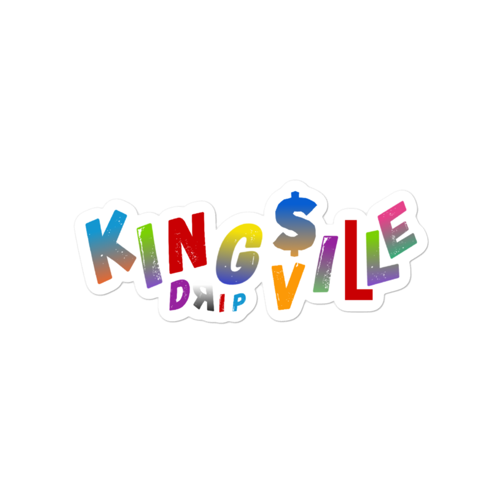 KingsVille Drip Bubble-free stickers