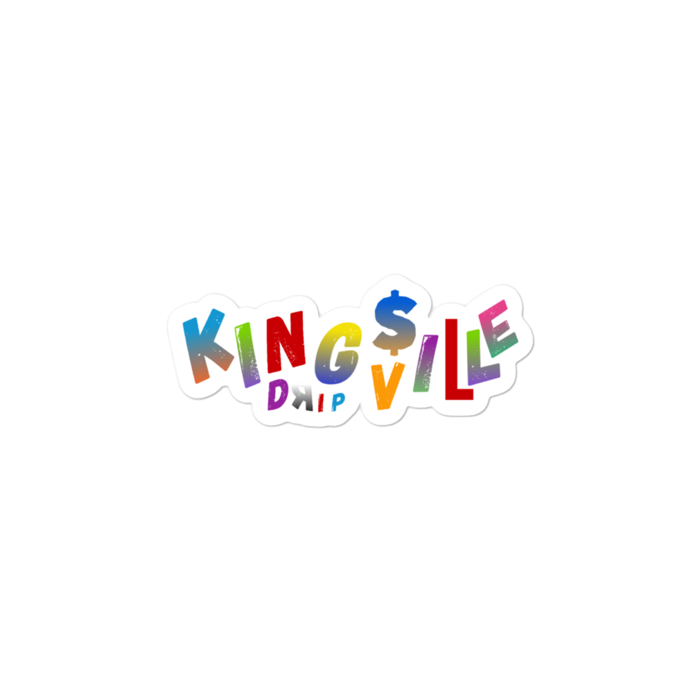 KingsVille Drip Bubble-free stickers